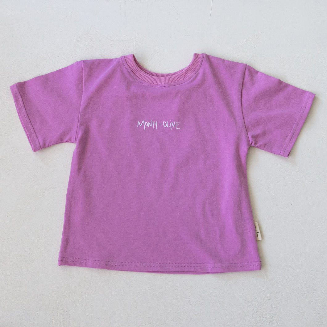 M+O Cotton Candy Slouchy Tee.