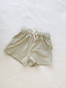 Tee and Shorts, Play Set - Olive
